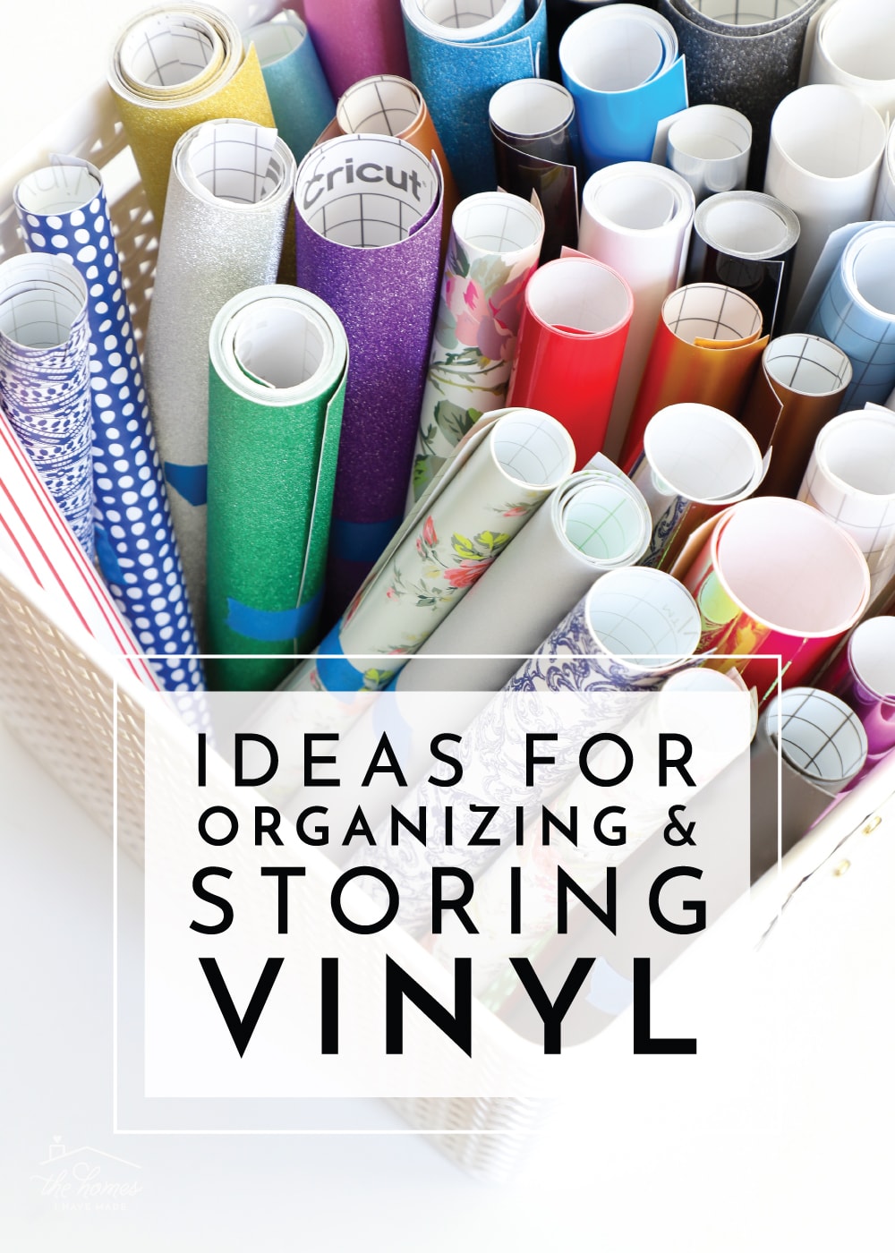 Easy & Practical Ideas for Storing Vinyl Rolls - The Homes I Have Made